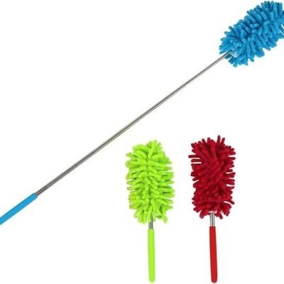 Long-Reach Washable Dusting Brush with Telescoping Pole