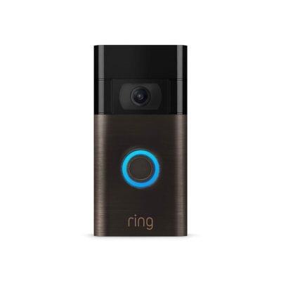 Venetian Bronze Video Doorbell Enhanced 1080p HD Video, Advanced Motion Detection, Easy Installation