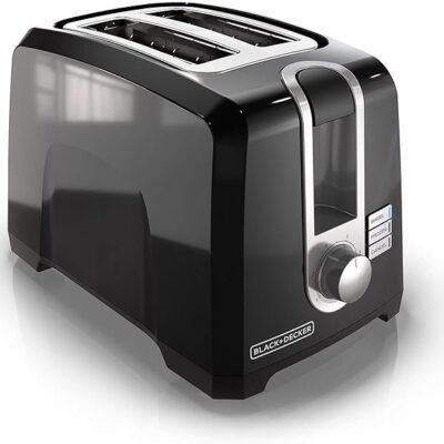 BLACK+DECKER 2-Slice Toaster, T2569B, Extra Wide Slots