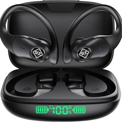 Bluetooth Headphones Wireless Charging Case LED Display 40H Playtime