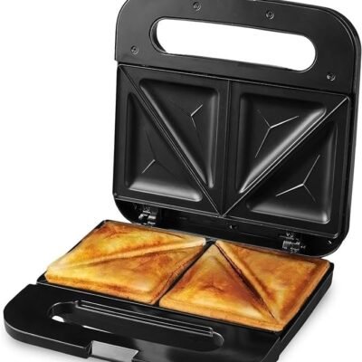 OVENTE Electric Sandwich Maker with Non-Stick Plates