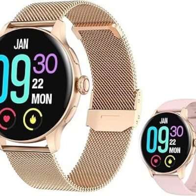 Ladies’ smartwatch Comes with a Gold Strap