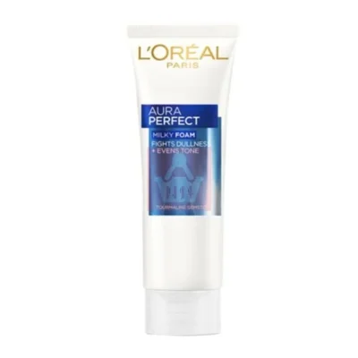 Loreal Aura Perfect Fights Dullness & Evens tone Milky Foaming Facewash – 100ml